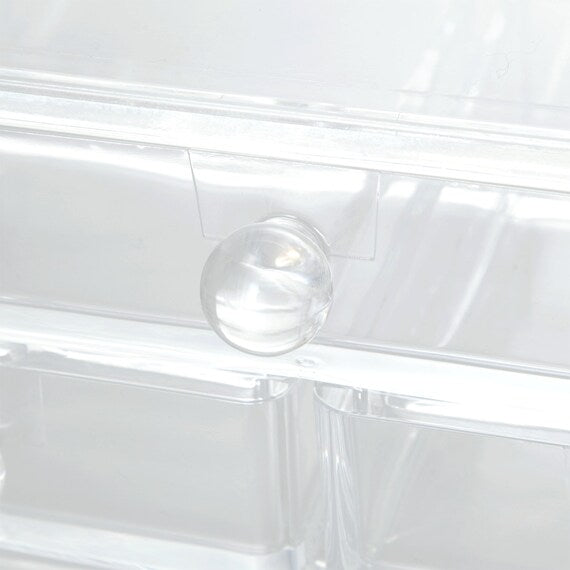 Acrylic Cosmetic Case W/Drawer Luce NT L W21.4D18.5H17