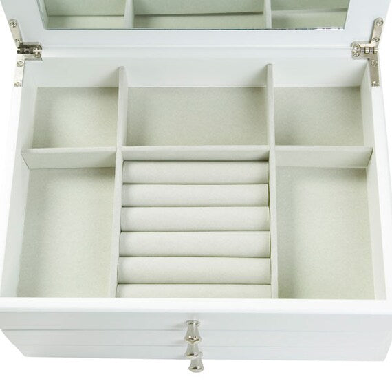 Accessory Box W/Mirror And Drawer Sofia W28D21H15