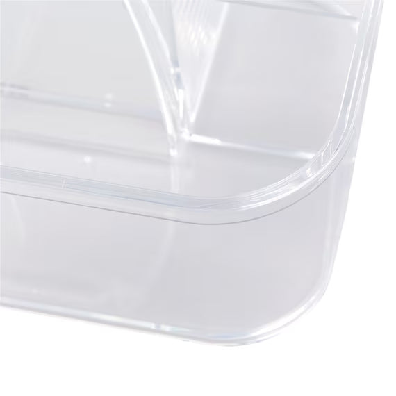 Acrylic Stackable Caddy W/Handle M W28xD17xH15