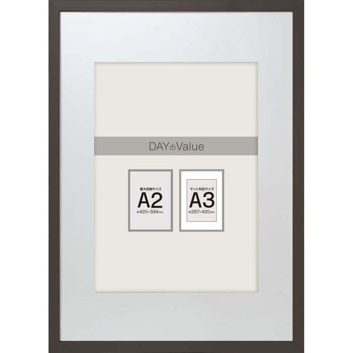 PICTURE FRAME A2 (A3 W/ MAT) DBR N3