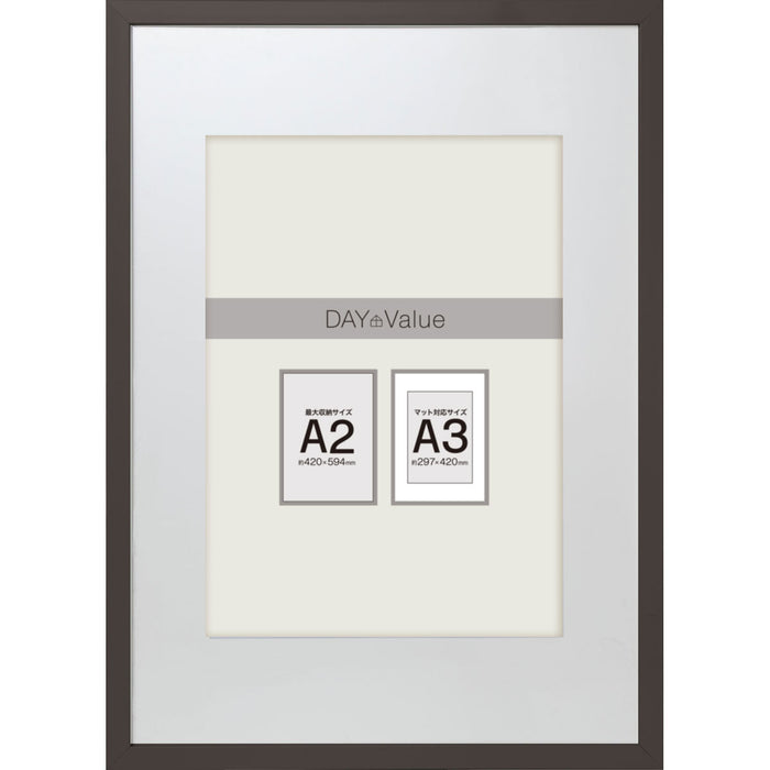PICTURE FRAME A2 (A3 W/ MAT) DBR N3