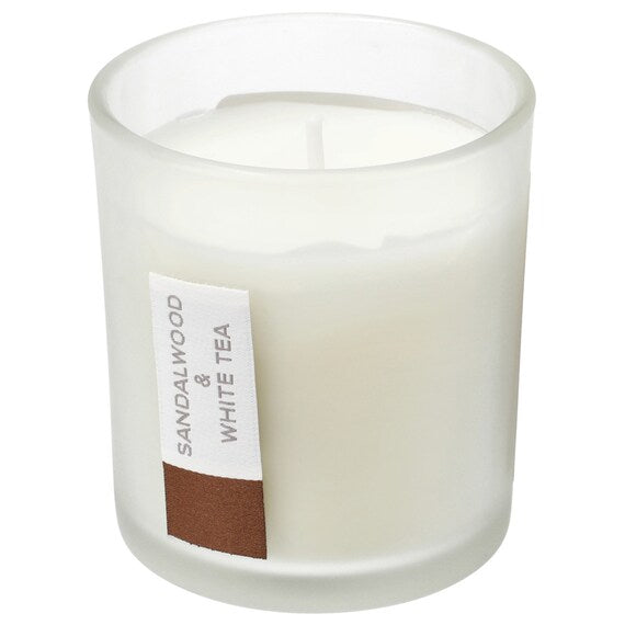 Glass Candle Foresta S Wood & White Tea BR