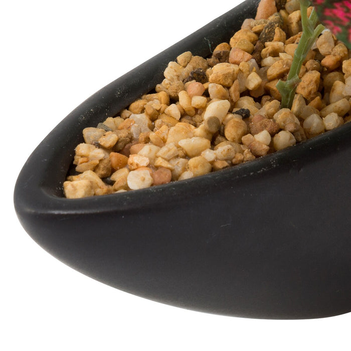 18CM  ASST  LEAF   W/62LVS  (W/CERAMIC POT) F235-S557/8399NT