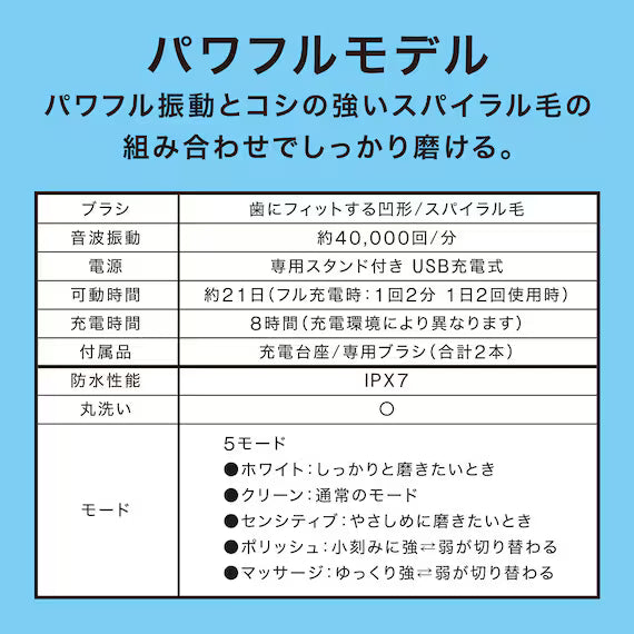 STAND RECHARGEABLE SONIC TOOTHBRUSH NS-2750