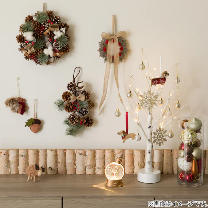 FELT WREATH TREE ORNAMENT (GY) N6BT