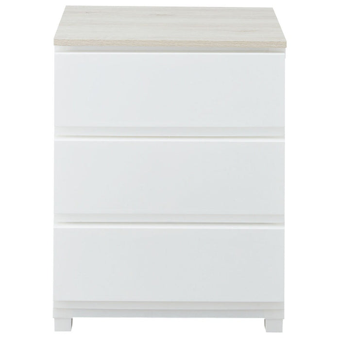 WOOD TOP WALLED WIDE CHEST DECONY CV2 3D WH