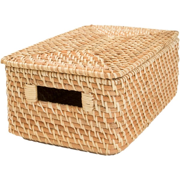 Rattan Basket Lid for Vertical Half / Quarter (S, Natural)