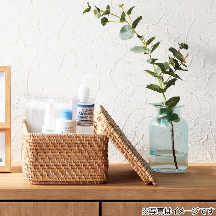 Rattan Basket Lid for Vertical Half / Quarter (S, Natural)
