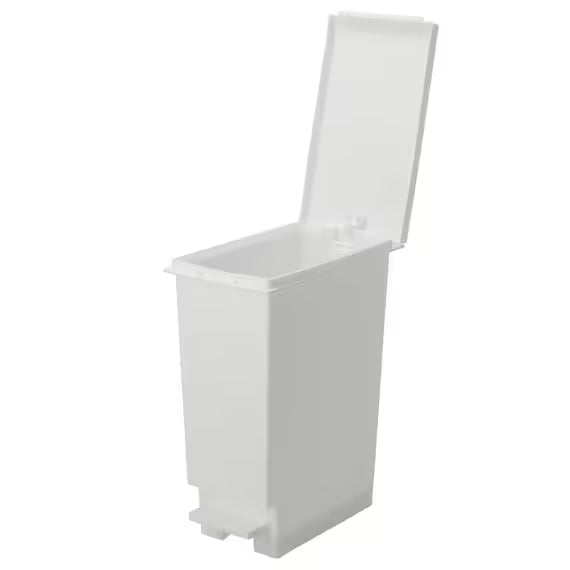 SLIM PEDAL BIN 20L WH