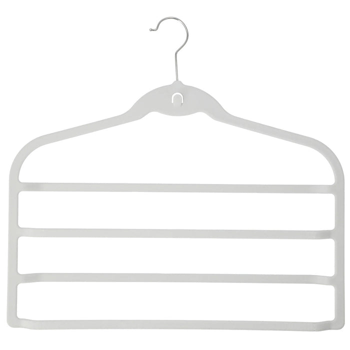Non-Slip Skirt and Pants Hanger Flocky 4-Tier GY