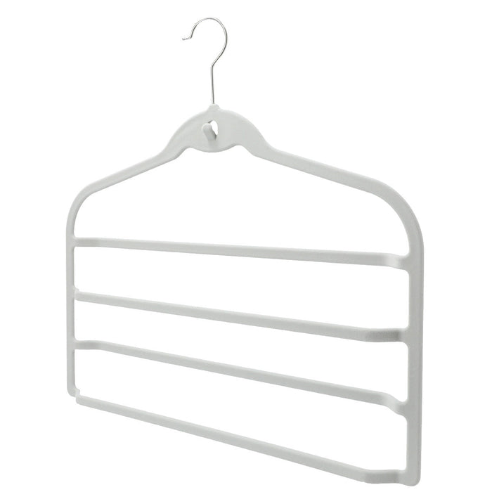 Non-Slip Skirt and Pants Hanger Flocky 4-Tier GY