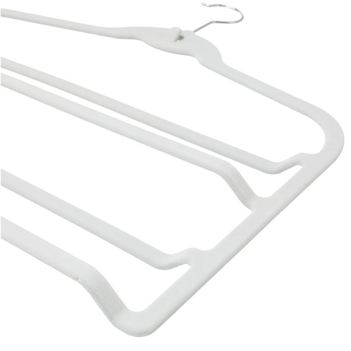 Non-Slip Skirt and Pants Hanger Flocky 4-Tier GY