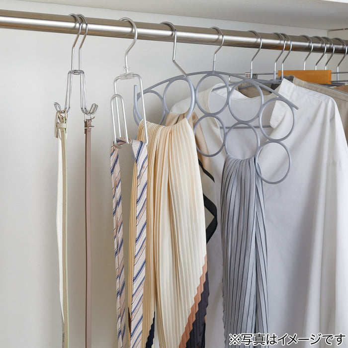 Non-Slip Bag Scarf Hanger LM01 GY 2P