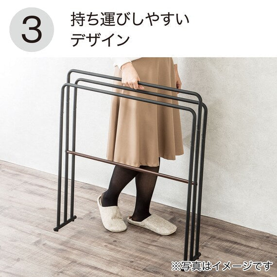 BATH TOWEL HANGING STAND TRES BK / DBR