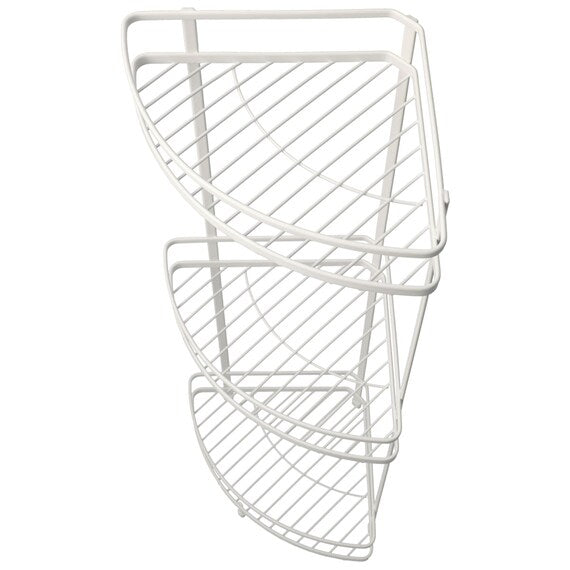 Wire Bath Rack 3-Tier Corner Piatto 2 W27.7D20H61