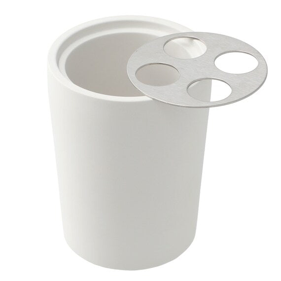 Porous Ceramic Toothbrush Stand Round WH