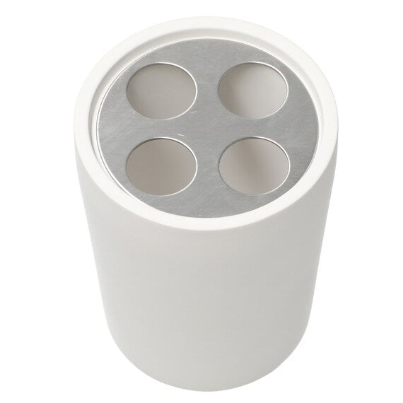 Porous Ceramic Toothbrush Stand Round WH