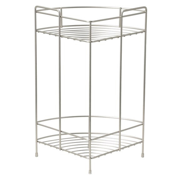 Wire Bath Rack 2-Tier Corner FB3002 W19.5xD19.5xH36.5