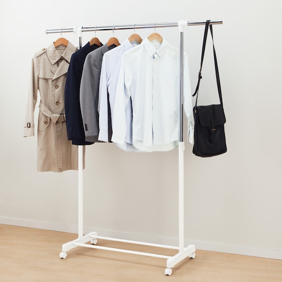 Single Hanging Racks WIDTH EXTENDABLE SINGLE HANGER RACK RBN01 EX-S WH