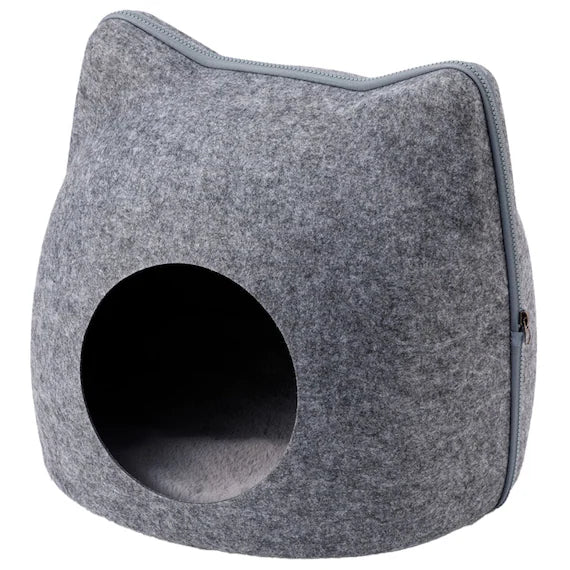 FELT PET BED CAT HEAD