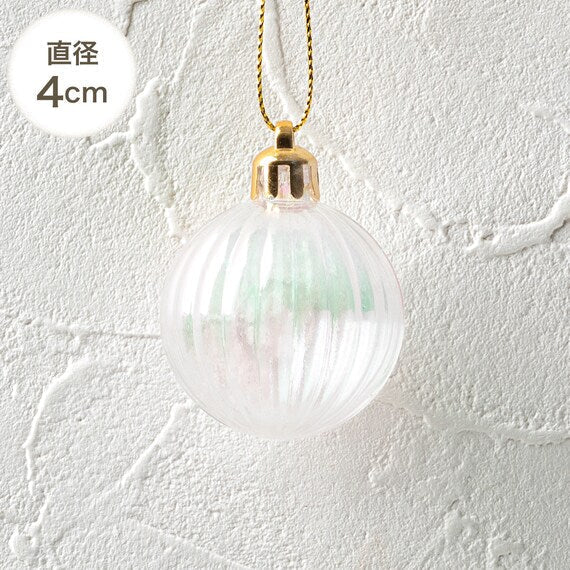 CHRISTMAS ORNAMENTS 30P RED & GREEN MIX N2ST