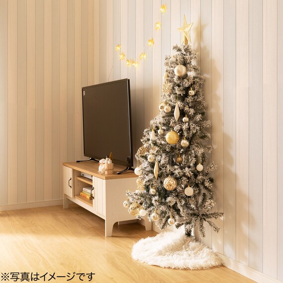 CHRISTMAS ORNAMENTS 30P WHITE & GOLD MIX N2ST