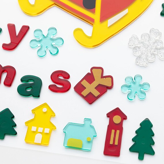 CHRISTMAS TPR WINDOW STICKER SANTA CLAUS N2TB