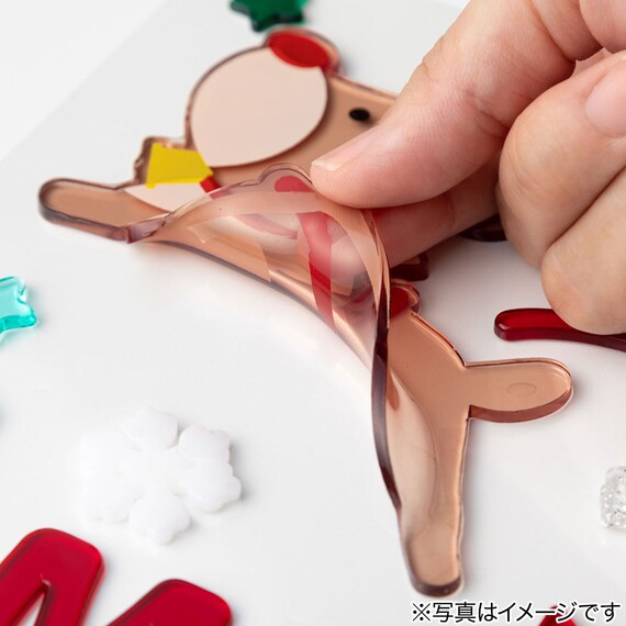 CHRISTMAS TPR WINDOW STICKER SANTA CLAUS N2TB