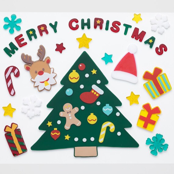 CHRISTMAS TPR WINDOW STICKER XMAS-TREE N2TB