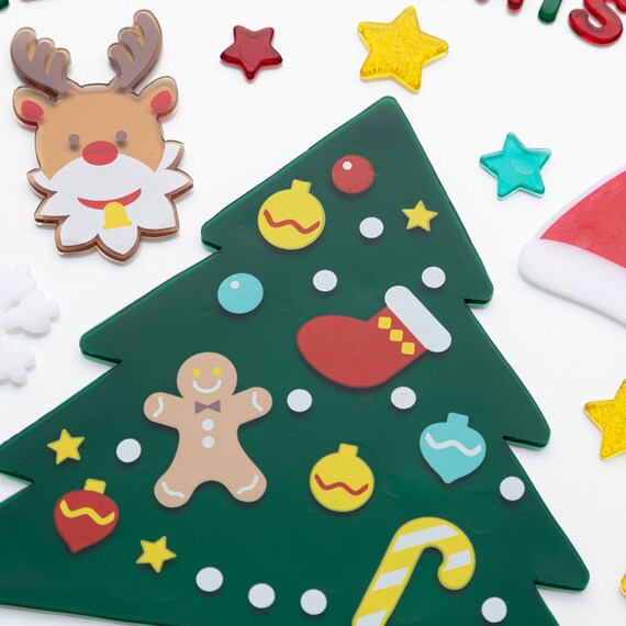 CHRISTMAS TPR WINDOW STICKER XMAS-TREE N2TB