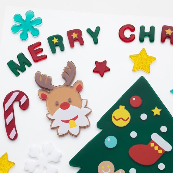 CHRISTMAS TPR WINDOW STICKER XMAS-TREE N2TB