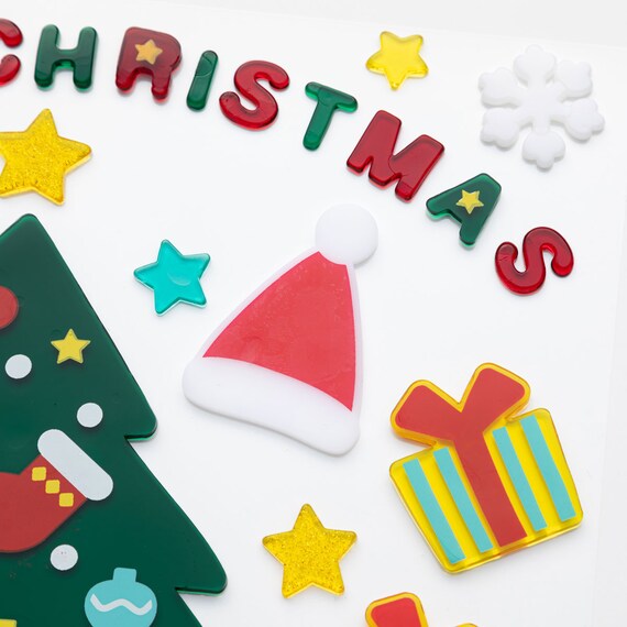 CHRISTMAS TPR WINDOW STICKER XMAS-TREE N2TB