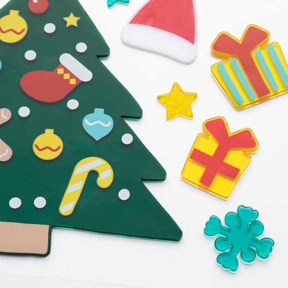 CHRISTMAS TPR WINDOW STICKER XMAS-TREE N2TB
