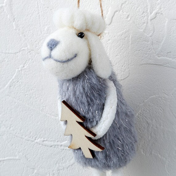 HANGING ORNAMENT TREE SHEEP 2NGL