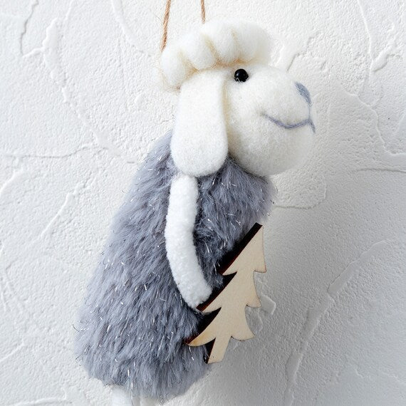 HANGING ORNAMENT TREE SHEEP 2NGL