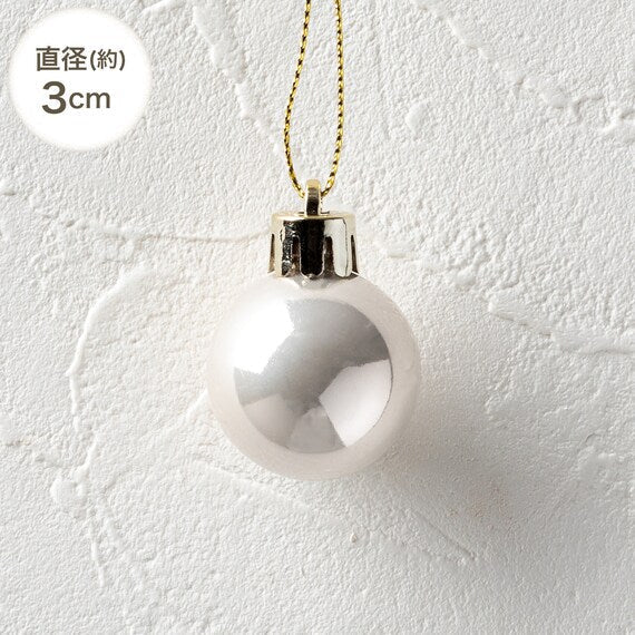CHRISTMAS S/10 3+4+5CM BALL GOLD NTR21012 N2KR