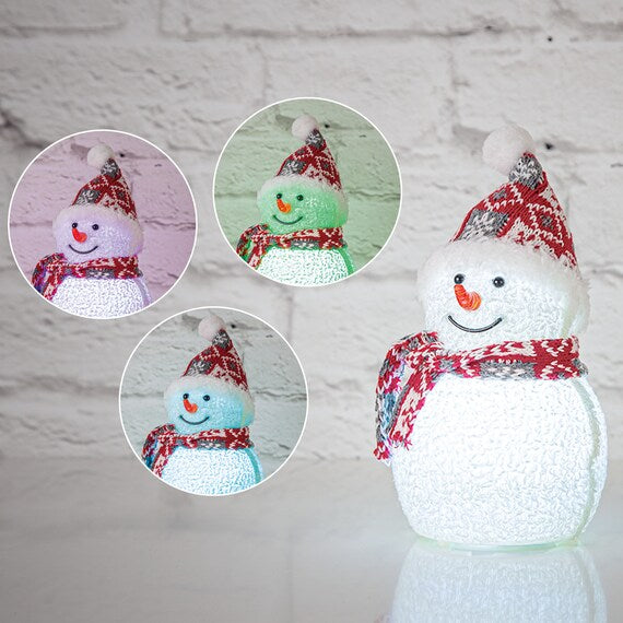 LED ORNAMENT SNOWMAN M RE N3FL