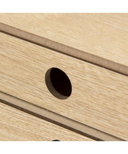 A4 DRAWER NATURAL WOOD 3-TIER NA