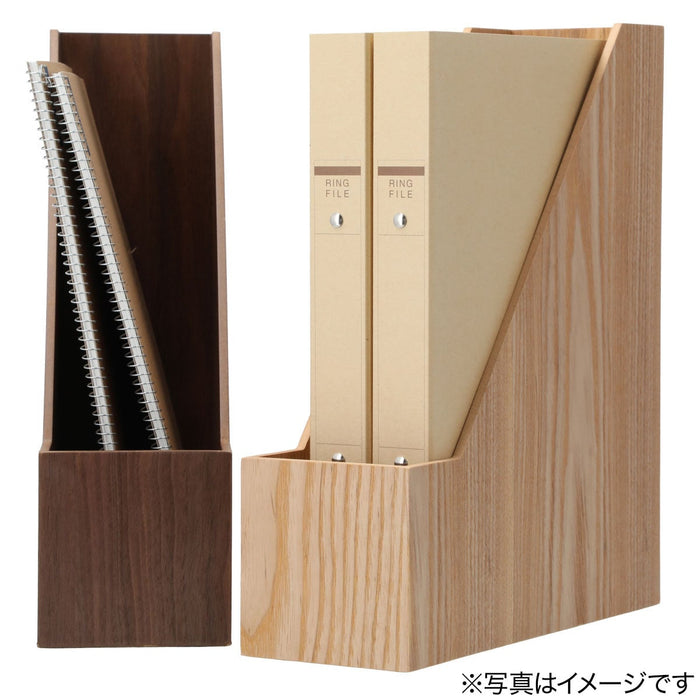 File Stand Natural Wood 2 NA