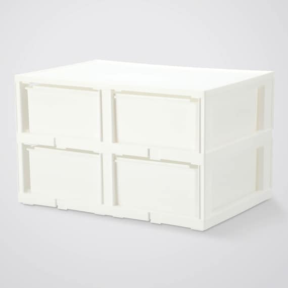 Drawer N-Inbox 2 Reg 2-Tier 2DR WH