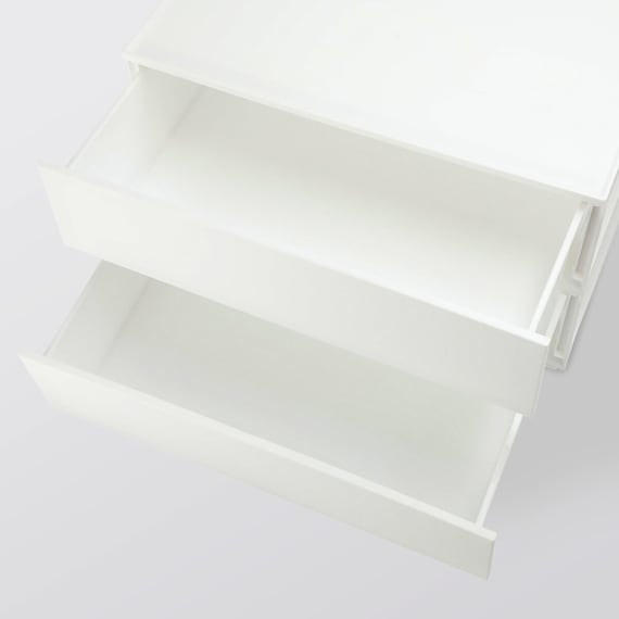 Drawer N-Inbox 2 Reg 2-Tier 2DR WH