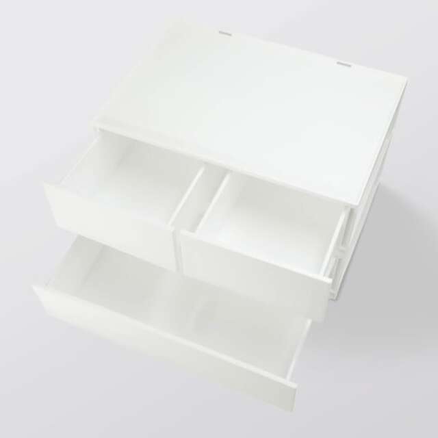Drawer N-Inbox 2 Reg 2-Tier 3DR WH