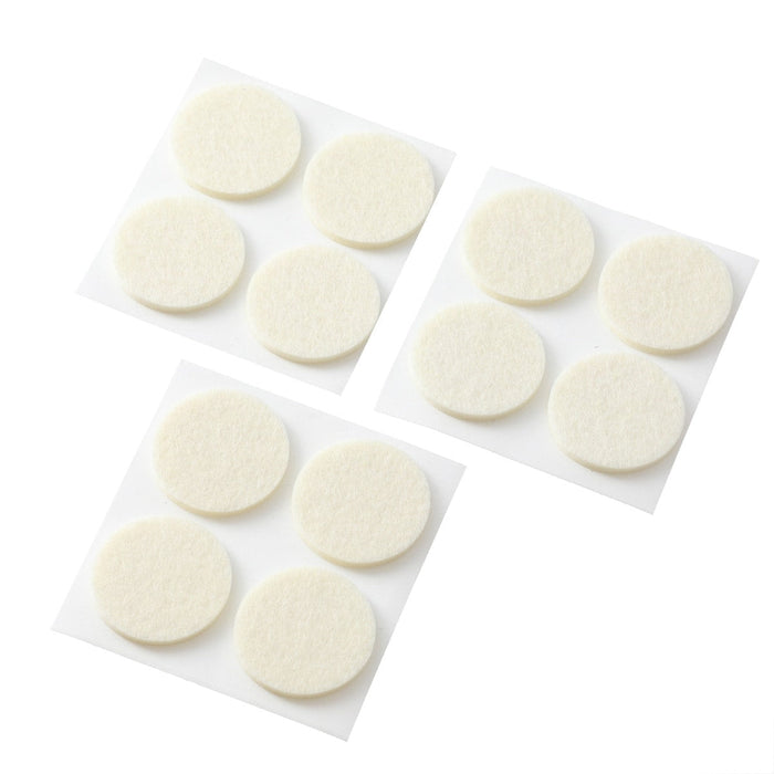 CUSHION COVER FELT 12 PCS WH