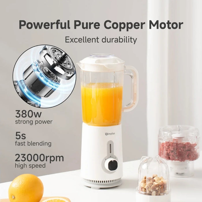 3-IN-1 FOOD PROCESSOR 005 380W 1.25L WHITE