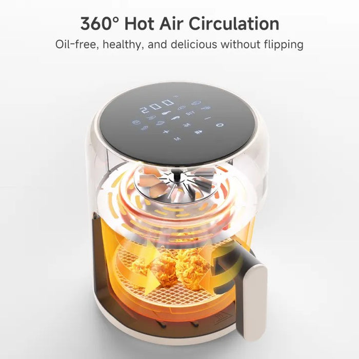 GLASS BASKET AIR FRYER 017 3.5L TOUCH-CONTROL  W/SHEETS CWH BS