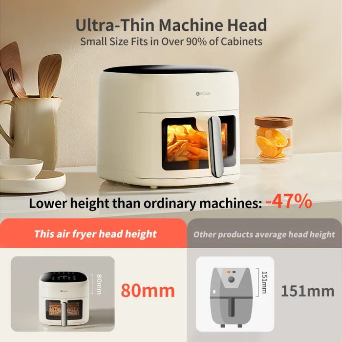 TOUCH-CONTROL AIR FRYER 018 6L W/10 COOKING SHEETS CWH BS