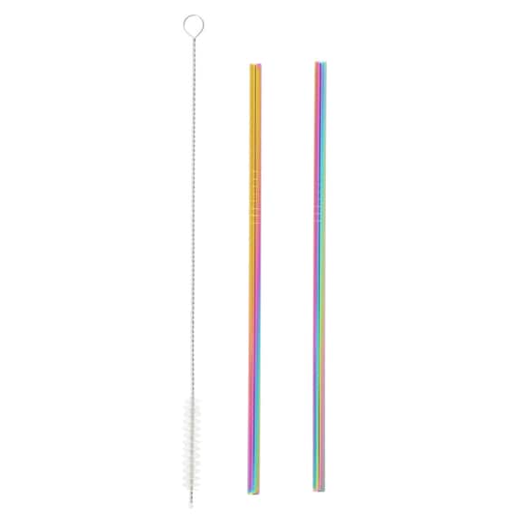 Rainbow Stainless Steel Straw