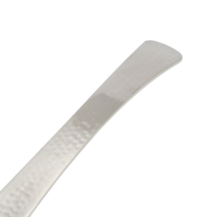 Slotted Soup Spoon Hammered Pattern