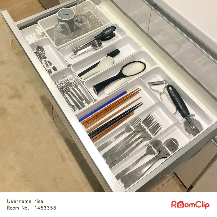 2-Way Extension Cutlery Tray WH N-Blanc