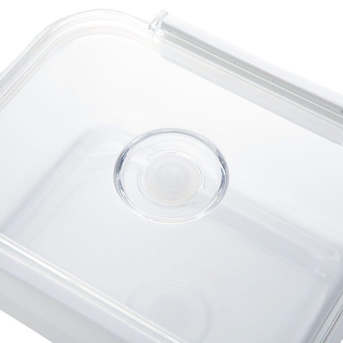 HEAT RESISTANT GLASS VACUUM STORAGE CONTAINER 1040ML RECTANGULAR